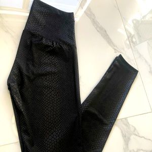 Snake Skin High Waisted Leggings